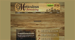 Desktop Screenshot of meticulousremodeling.com