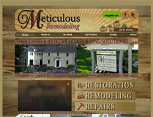 Tablet Screenshot of meticulousremodeling.com